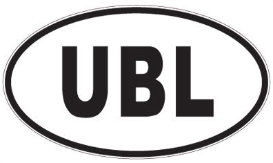 UBL - 3 Letter Initials Oval Magnet