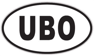UBO - 3 Letter Initials Oval Magnet