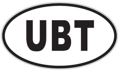 UBT - 3 Letter Initials Oval Magnet