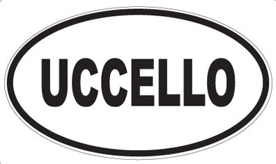 UCCELLO - Oval Sticker