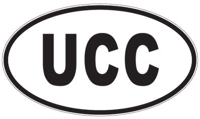UCC - 3 Letter Initials Oval Magnet