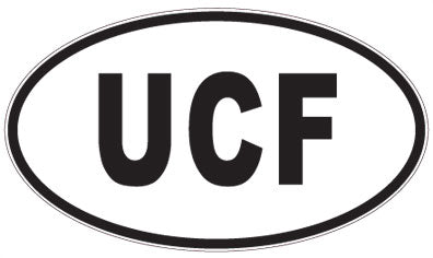 UCF - 3 Letter Initials Oval Magnet