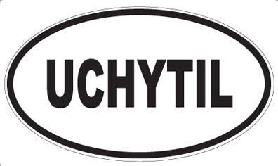 UCHYTIL - Oval Sticker