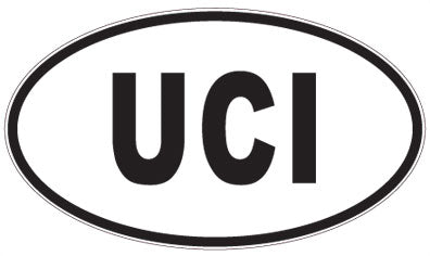 UCI - 3 Letter Initials Oval Magnet