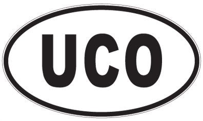 UCO - 3 Letter Initials Oval Magnet
