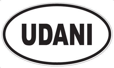 UDANI - Oval Sticker