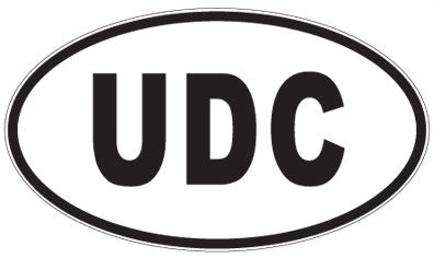 UDC - 3 Letter Initials Oval Magnet