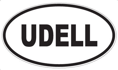 UDELL - Oval Magnet