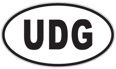 UDG - 3 Letter Initials Oval Magnet