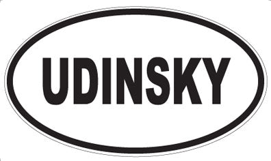 UDINSKY - Oval Magnet