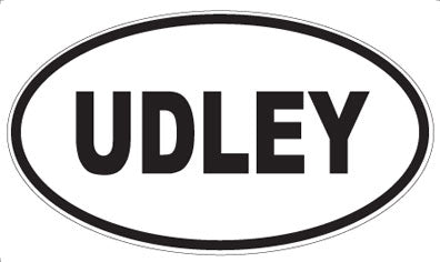UDLEY - Oval Sticker