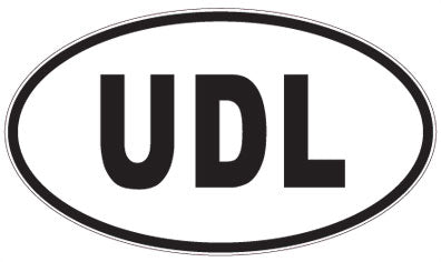 UDL - 3 Letter Initials Oval Magnet
