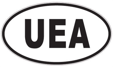 UEA - 3 Letter Initials Oval Magnet