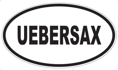 UEBERSAX - Oval Sticker