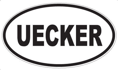 UECKER - Oval Sticker