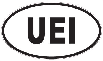 UEI - 3 Letter Initials Oval Magnet