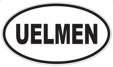 UELMEN - Oval Sticker