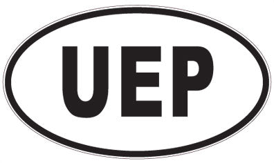 UEP - 3 Letter Initials Oval Magnet