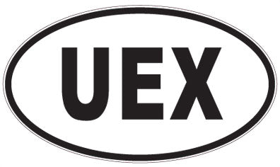 UEX - 3 Letter Initials Oval Magnet
