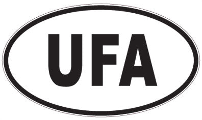 UFA - 3 Letter Initials Oval Magnet