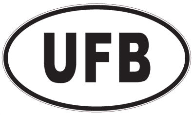UFB - 3 Letter Initials Oval Magnet