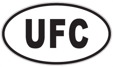 UFC - 3 Letter Initials Oval Magnet