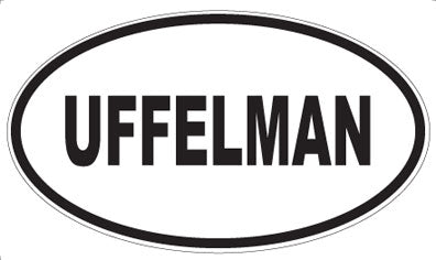 UFFELMAN - Oval Sticker