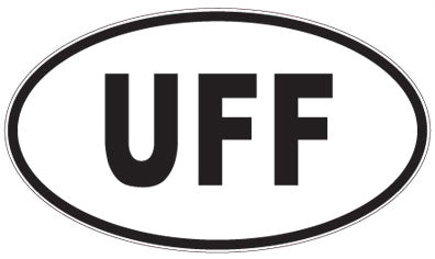 UFF - 3 Letter Initials Oval Magnet