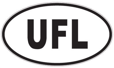 UFL - 3 Letter Initials Oval Magnet