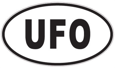 UFO - 3 Letter Initials Oval Magnet
