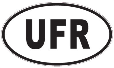 UFR - 3 Letter Initials Oval Magnet