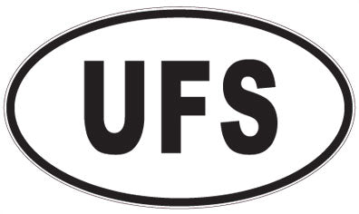 UFS - 3 Letter Initials Oval Magnet