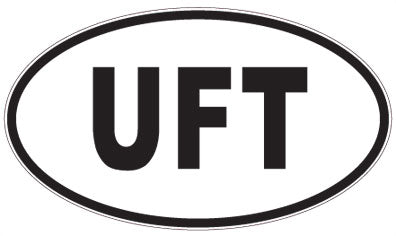 UFT - 3 Letter Initials Oval Magnet