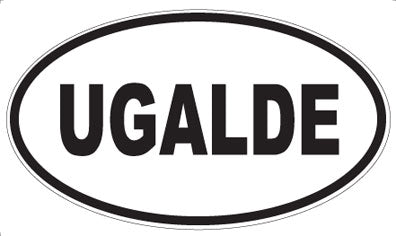 UGALDE - Oval Sticker