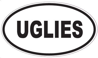 UGLIES - Oval Sticker