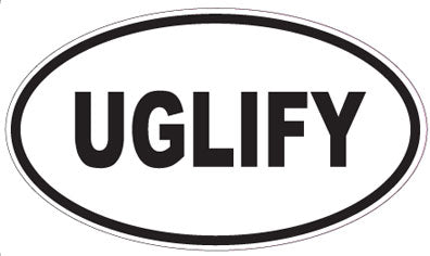 UGLIFY - Oval Sticker