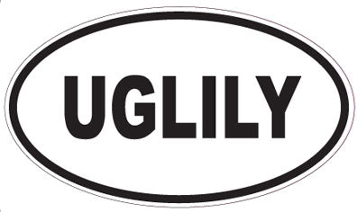 UGLILY - Oval Sticker