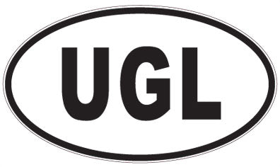 UGL - 3 Letter Initials Oval Magnet