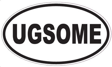 UGSOME - Oval Sticker