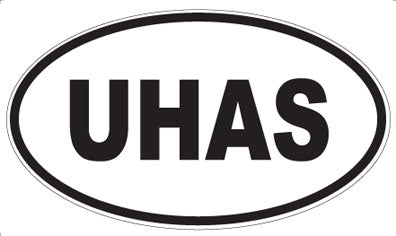 UHAS - Oval Sticker
