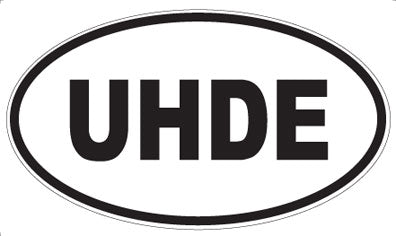 UHDE - Oval Sticker
