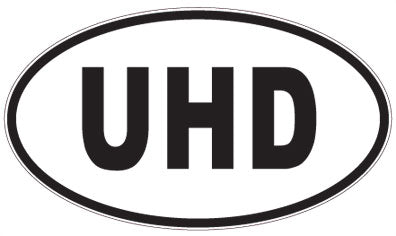 UHD - 3 Letter Initials Oval Magnet