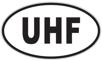 UHF - 3 Letter Initials Oval Magnet