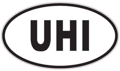 UHI - 3 Letter Initials Oval Magnet
