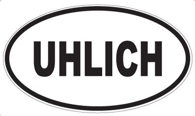 UHLICH - Oval Sticker