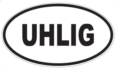 UHLIG - Oval Sticker