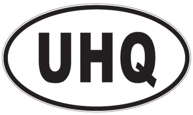 UHQ - 3 Letter Initials Oval Magnet