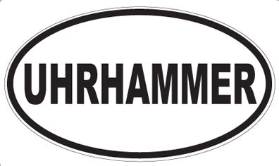 UHRHAMMER - Oval Sticker