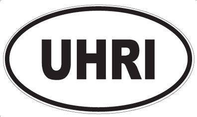UHRI - Oval Sticker