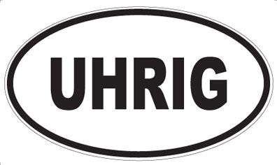 UHRIG - Oval Sticker